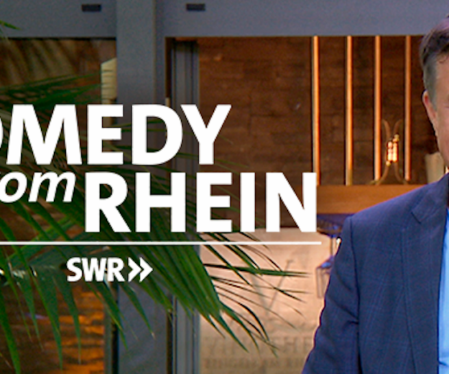 Lars Reichow, Schriftzug "Comedy vom Rhein", SWR